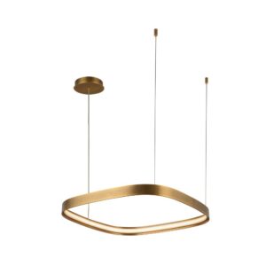 Yukon 19-in Vintage Brass LED Pendant