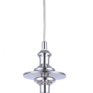 York 1 Light Pendant, Chrome Finish
