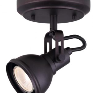 POLO 1 Light Track Lighting, Bronze Finish
