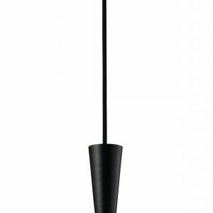 Rocco 1 Light Pendant, Black Finish