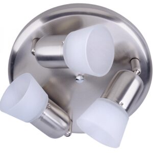 Omni 3 Light Ceiling Light, Brushed Pewter Finish