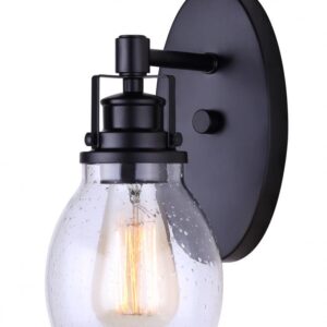 Carson 1 Light Vanity, Black Finish