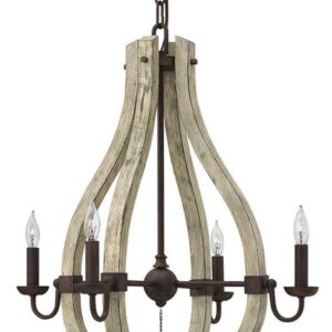Small Open Frame Single Tier Chandelier