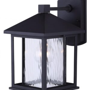 West 1 Light Outdoor Lantern, Black Finish
