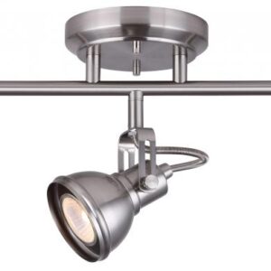 Polo 3 Light Track Lighting, Nickel Finish