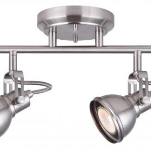 Polo 4 Light Track Lighting, Nickel Finish
