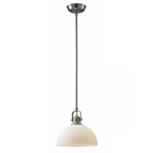 Rowan 1 Light Pendant, Nickel Finish