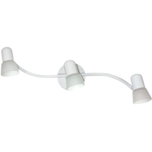 Omni, IT53 WH, 3 Lt Track, Frosted Swirl Glass, 60W A15 or R16, 23 IN W x 5 IN H