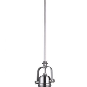 Polo 1 Light Pendant, Brushed Nickel Finish