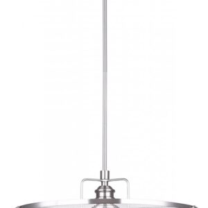 BECKETT, 3 Lt 20" Rod Chandelier, Metal Shade,100W Type A, 20" W x 18 1/4" - 60 1/4"