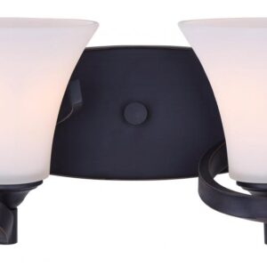 RUE, IVL587A02RA, 2 Lt Vanity, Flat Opal Glass