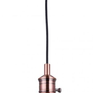 Esher 1 Light Pendant, Black Finish