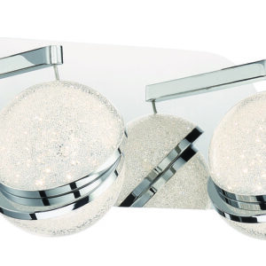 Silver Slice - 2 Light LED Bath