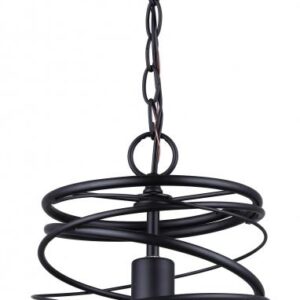 Ryland 1 Light Pendant, Black Finish