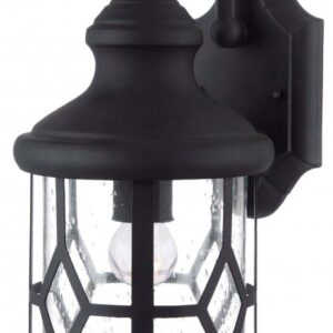 Atlanta 1 Light Outdoor Lantern, Black Finish