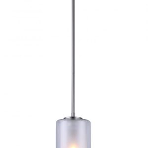 Bay 1 Light Pendant, Nickel Finish