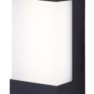 Black Square LED Outdoor Light, 7W, 500 Lumens